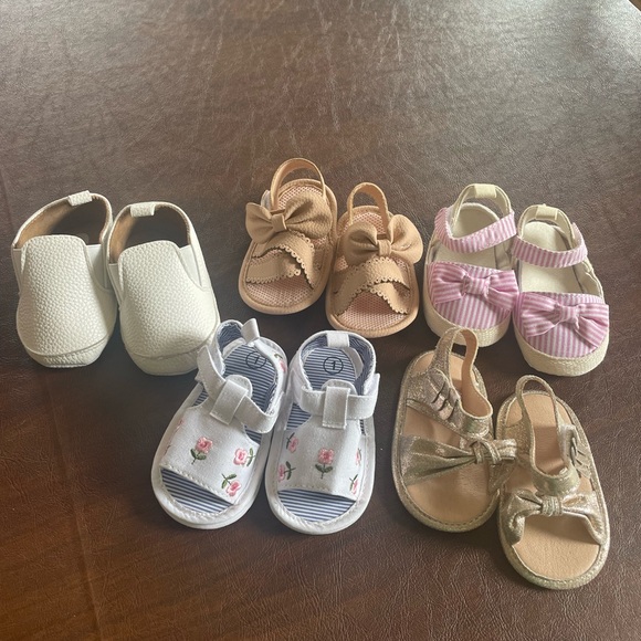 Other - Bundle Baby Sandals - Pink Tan Gold